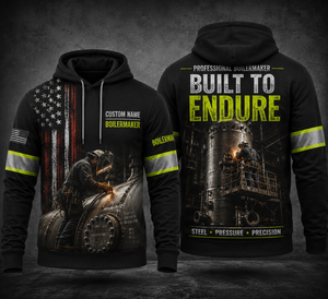Custom Name Boilermaker Built To Endure 3D Hoodie TT2708PK09