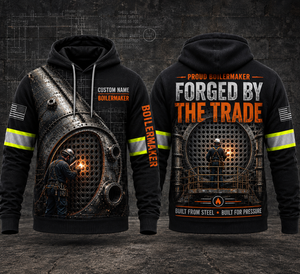 Custom Name Boilermaker Forged By The Trade 3D Hoodie TT2708PK12