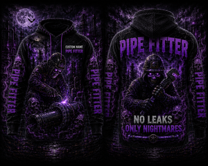 Custom Name Pipe Fitter No Leaks Only Nightmares Halloween 3D Hoodie TT3108PK13