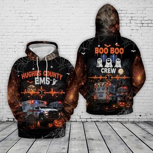 HUGHES COUNTY EMS Halloween 3D Hoodie NLMP3108PK03