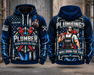 Plumber The Man The Myth The Legend Custom Name 3D Hoodie TT0909PK02
