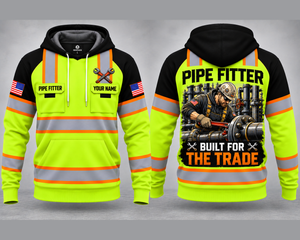 Personalized Pipe Fitter Built for the Trade 3D Hoodie TT1209PK06
