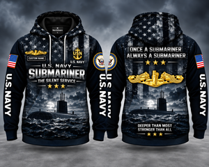 US Navy Submariner Deeper Than Most 3D Hoodie - The Silent Service TT1309PK09