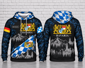 Personalized Bavaria German Heritage 3D Hoodie TT1709PK02
