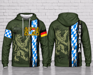 Personalized Bavaria Lion German Heritage 3D Hoodie TT1709PK03
