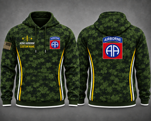 Custom Name US Army 82nd Airborne Camo 3D Hoodie TT0110PK05