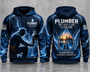 Personalized Plumber 3D Hoodie - Not Just a Job, A Lifeline TT0510PK02