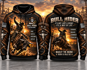 Personalized Bull Rider It's Not Just A Sport It's A Way Of Life 3D Hoodie TT0610PK01