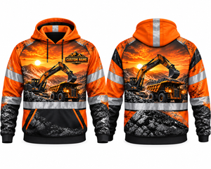 Personalized Mining 3D Hoodie - Heavy Equipment Operator TT2210PK14