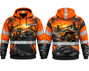 Personalized Coal Mining 3D Hoodie - Heavy Equipment Operator TT2210PK15