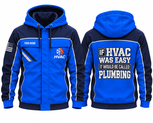 Personalized HVAC Technician 3D Hoodie - If HVAC Was Easy It Would Be Called Plumbing TT2610PK13