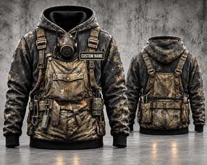 Personalized Underground Coal Miner 3D Hoodie - Custom Name Vintage Mining Workwear TT2810PK05