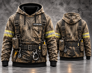 Personalized Underground Miner 3D Hoodie - Custom Name Mining Safety Gear Workwear TT2910PK02