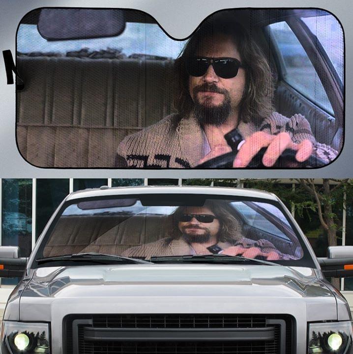 Qwtykeertyi The Big Lebowski Car Windshield Sun Shade Universal Fit Car Sunshade Uv Sun and Heat Reflector Foldable Car Front Cover 27.5 X 51 in 