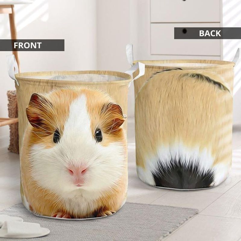 Guinea Pig Cute Face And Butt Laundry Basket Guinea Pig Fans Gift