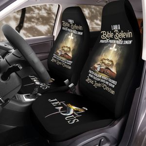 God Bible Believin Car Seat Cover Christ Crown Jesus Thorns Seat Protectors Christian Gifts All Over Print Car Seat Cover