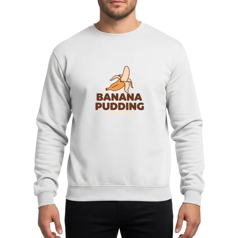 Caramel Brown Banana Pudding Dessert Retro Family Matching Christmas Sweatshirt - 1