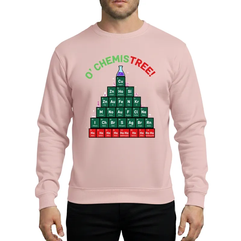 Science Teacher Scientist O' Chemistree Periodic Table Christmas Holiday Graphic Sweatshirt - 1