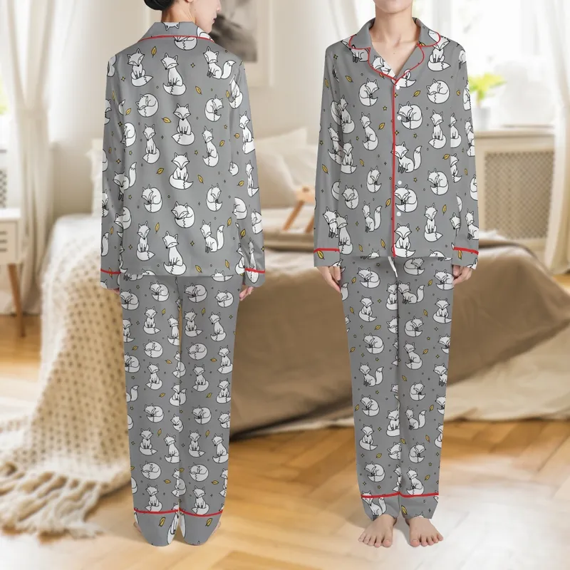 Vizsla Dog Large Size PDF Downloadable Pajamas Sewing Pattern - A4 Letter Poster Print Satin Pajamas Set - 1