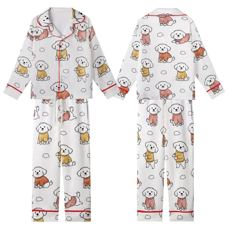 Dog Pajama Sewing Pattern: 18 Sizes for Small, Medium, Large Breeds - Cozy Fit & Tail Opening Kid Satin Pajamas Set - 1