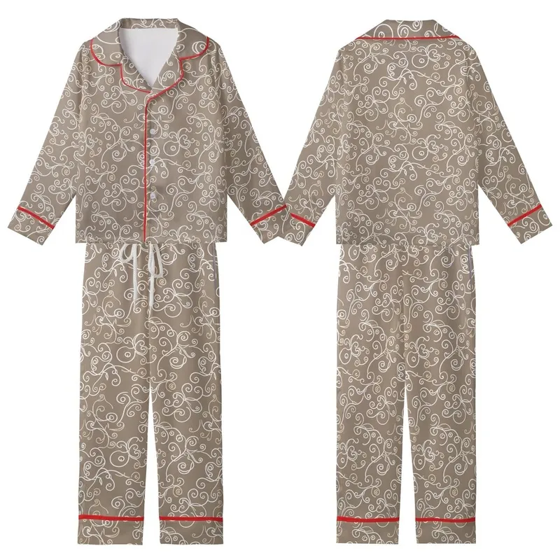 Bridesmaid Getting Ready Satin Pajamas: Personalized Monogram Swirl Floral Shorts Set Kid Satin Pajamas Set - MKUhFMLv7o