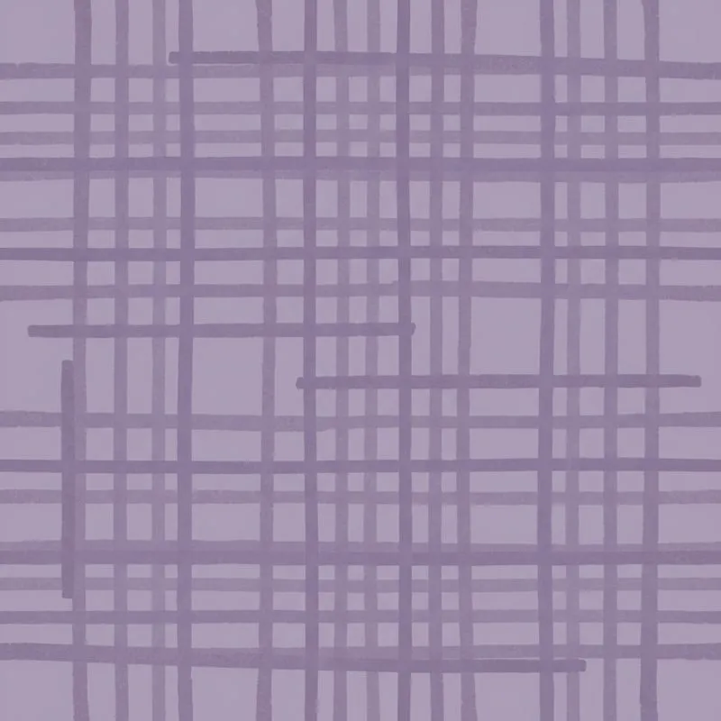 Modern Style: Muted Lavender Geometric Stripes - Abstract Textured Motif Satin Short-Sleeve Pajamas Set - 1