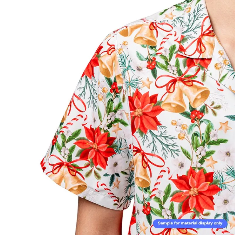 USA 250th Anniversary Hawaiian Star USA Text 1776-2026 Crimson Green Short-sleeve Hawaiian Shirt - 1