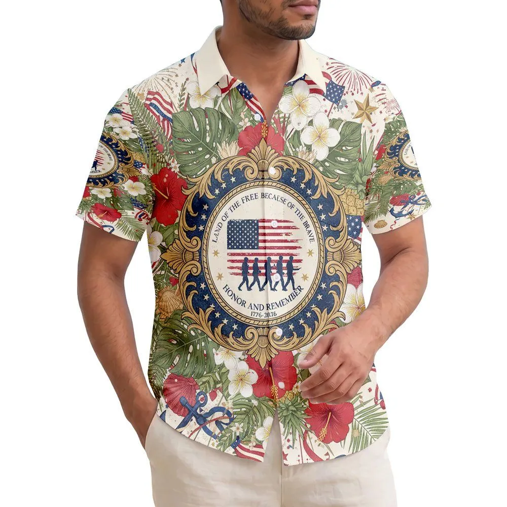 Soldiers Flag 1776-2026 - USA 250th Anniversary Independence Day Patriotic Veteran Gift Hawaiian Shirt - 1