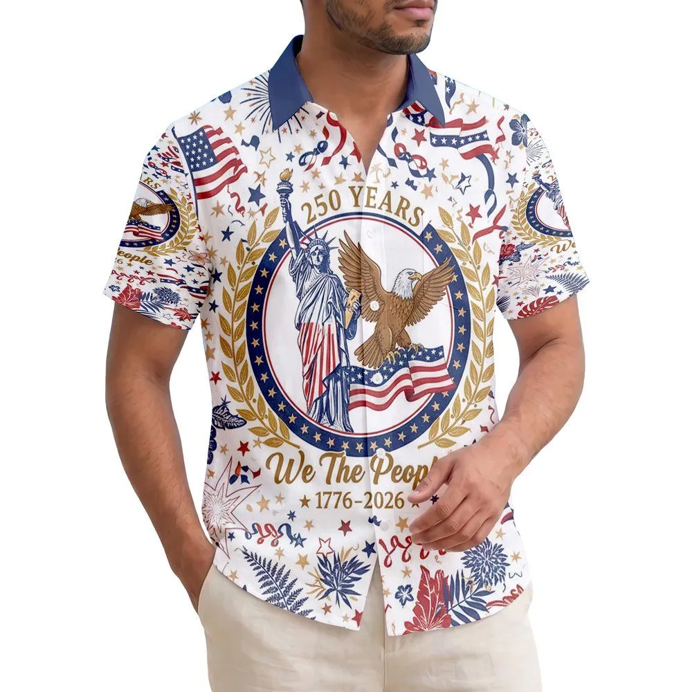 Liberty Eagle Flag 1776-2026 We The People - USA 250th Anniversary Independence Day Hawaiian Shirt - 1
