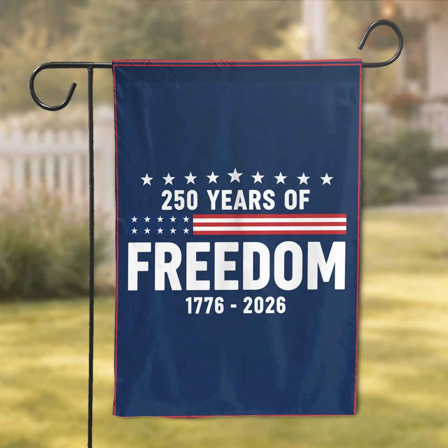 250 Years of Freedom 1776-2026 - USA 250th Anniversary Patriotic Independence Day Garden Flag - 1