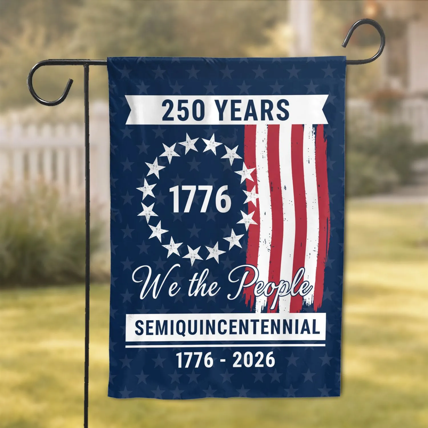 We The People 1776 Stars & Stripes - USA 250th Anniversary Independence Day Garden Flag - 1