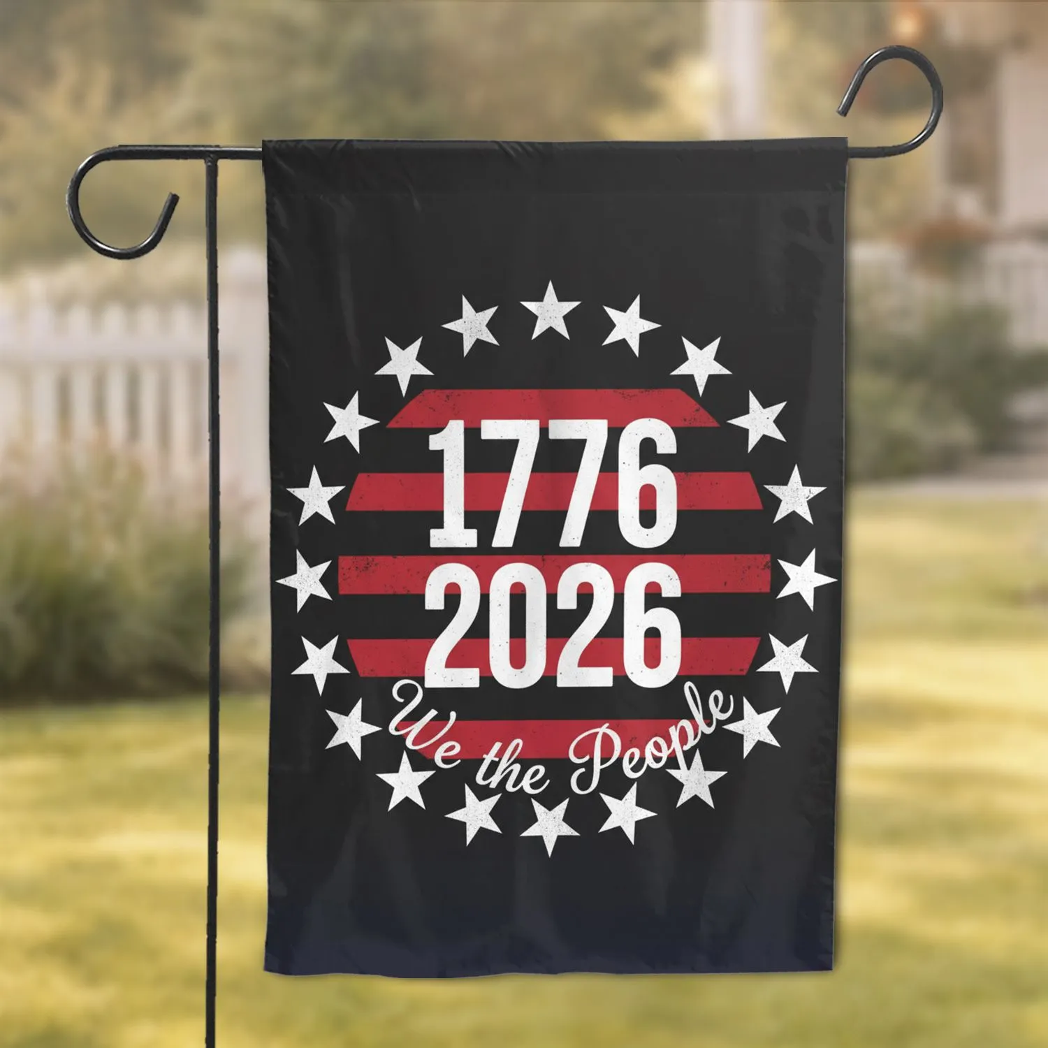 We The People 1776-2026 13 Stars - USA 250th Anniversary Patriotic Gift for Veterans Garden Flag - 1