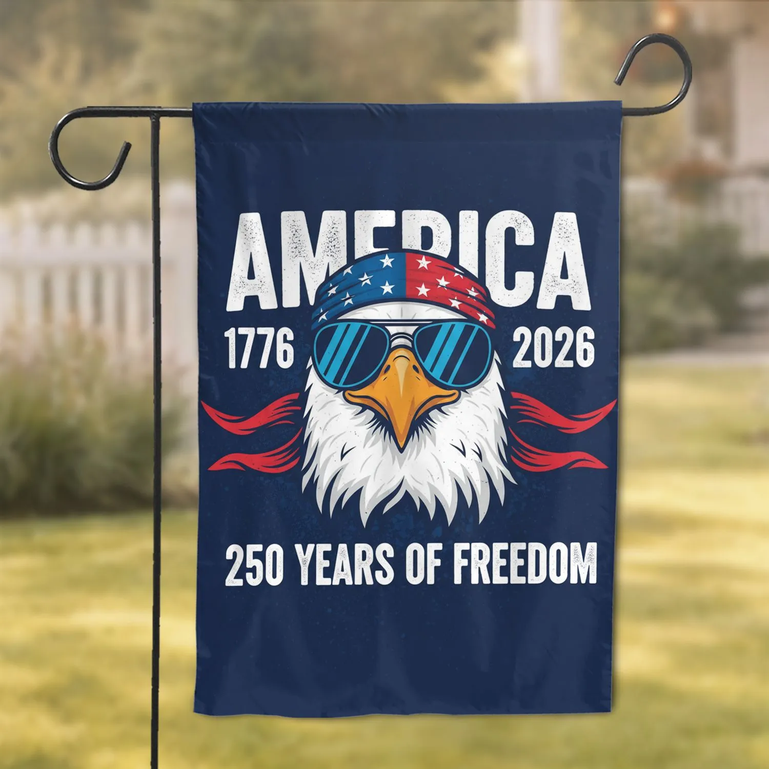 Bald Eagle 1776-2026 America - USA 250th Anniversary Independence Day Celebration Garden Flag - 1
