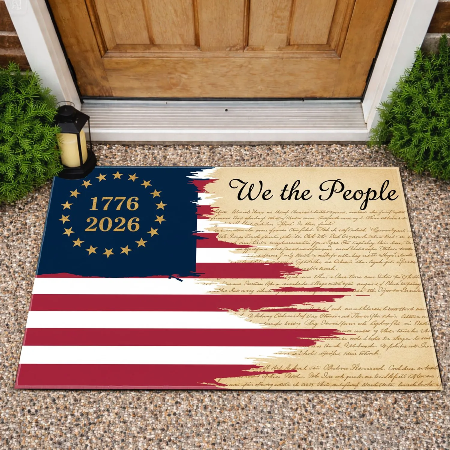 We The People American Flag 1776-2026 - USA 250th Anniversary Independence Day Doormat - 1