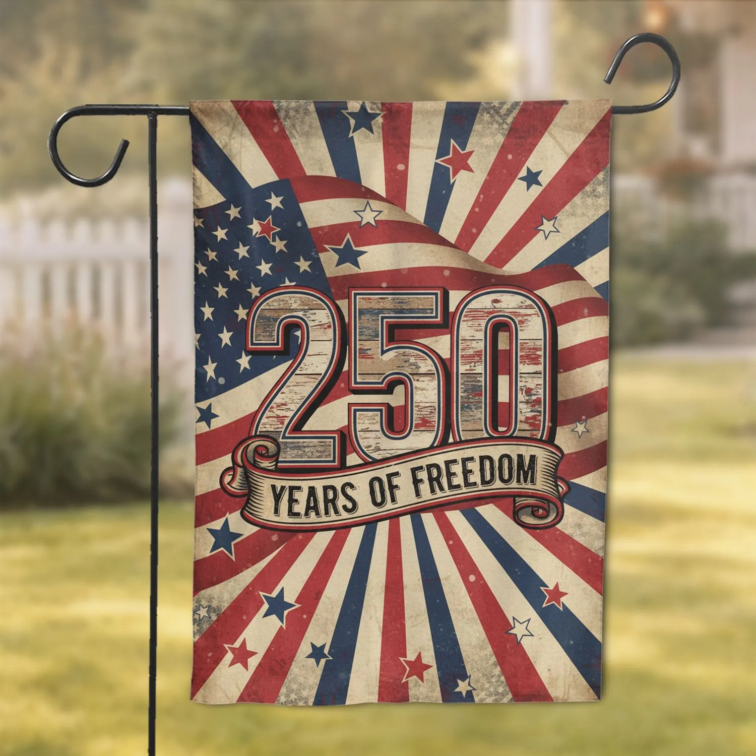 250 Years Of Freedom American Flag - USA 250th Anniversary Independence Day 1776-2026 Garden Flag - 1