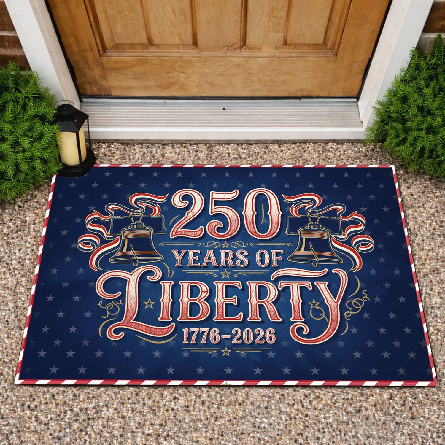 250 Years of Liberty 1776-2026 Liberty Bell - USA 250th Anniversary Patriotic Doormat - 1