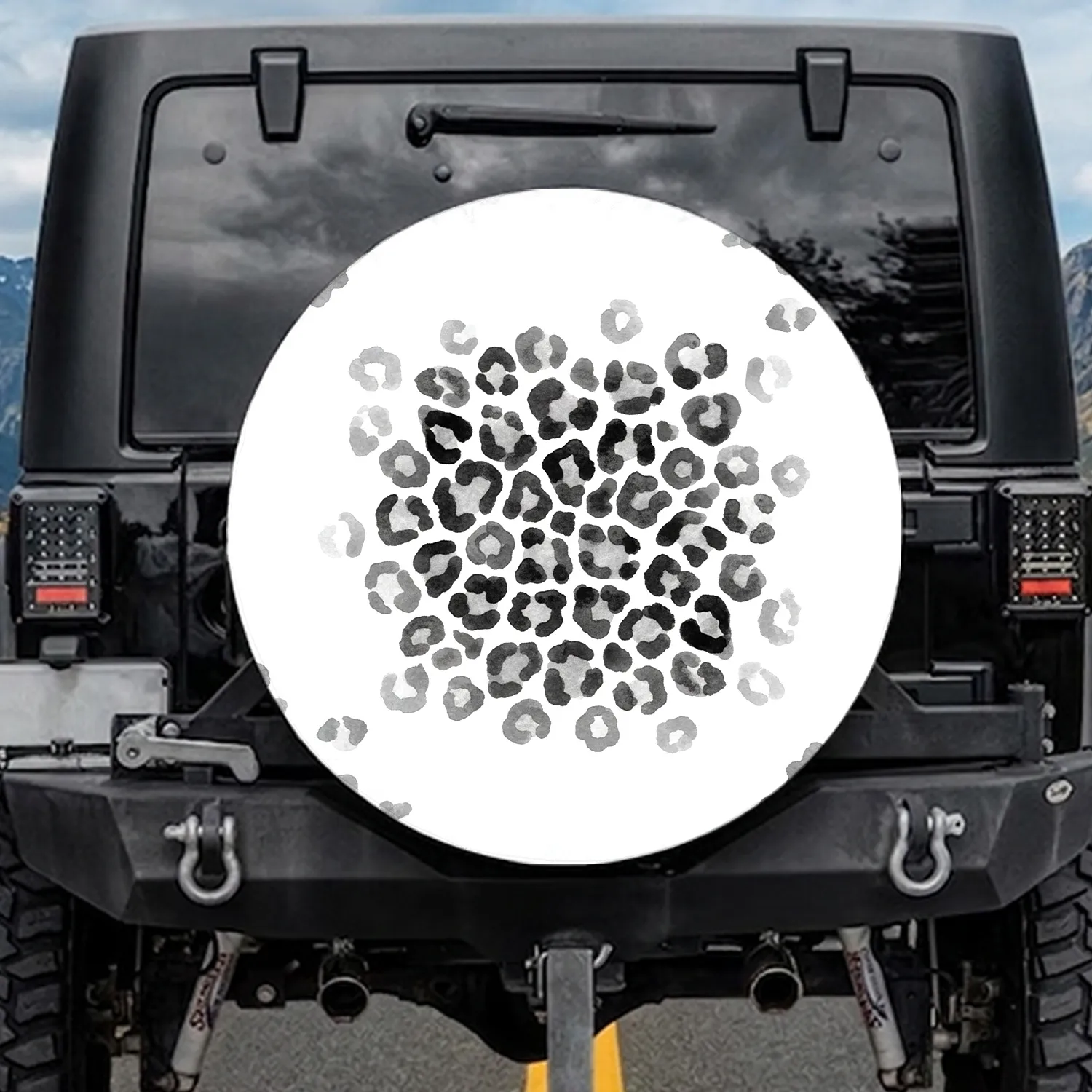Organic Fluid Leopard Spots - Everyday Style Animal Lover Gift Spare Tire Cover - 1