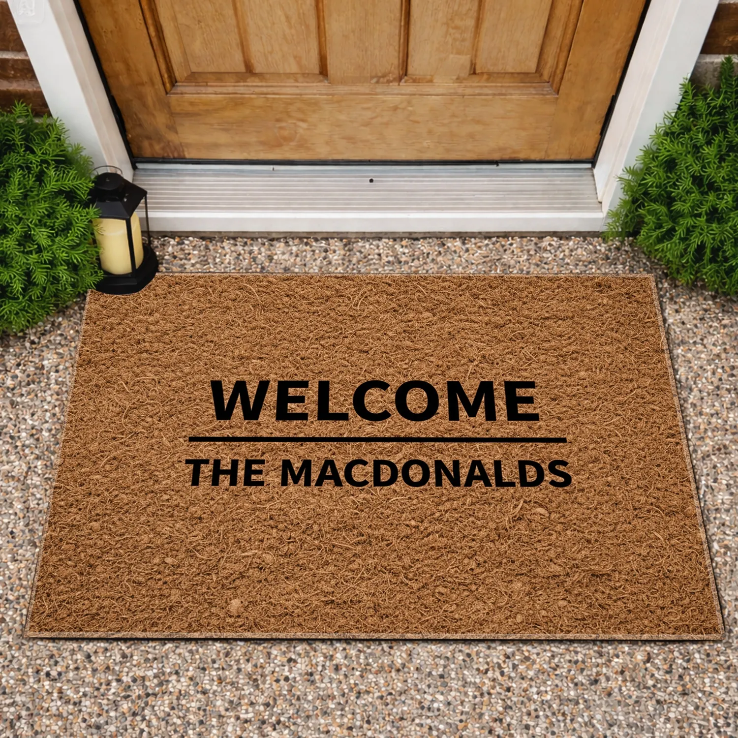 Welcome Custom Family Name - Home Decor Gift Doormat - 1