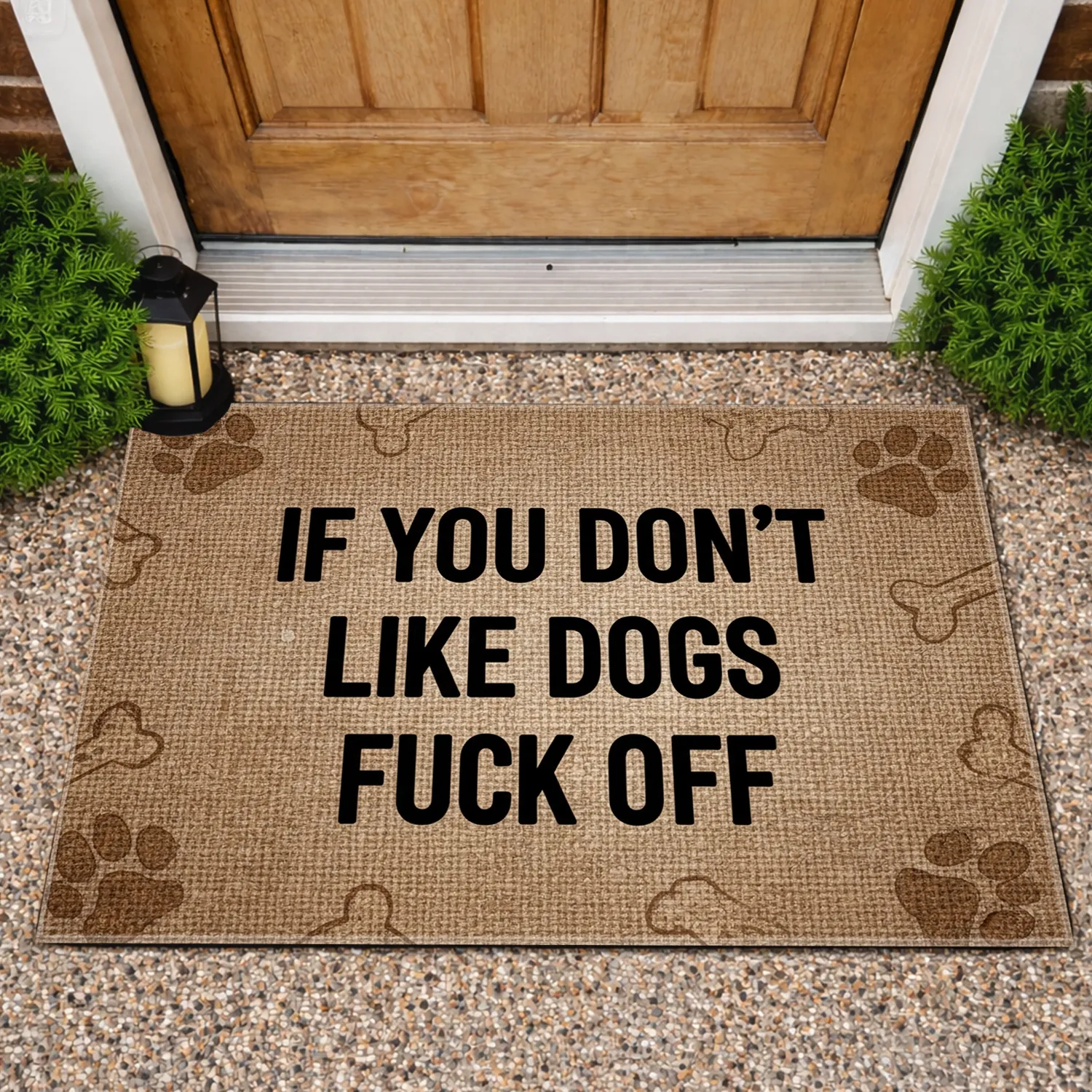 If You Don't Like Dogs Fuck Off - Dog Owner Home Decor Gift for Pet Lovers Doormat - 1