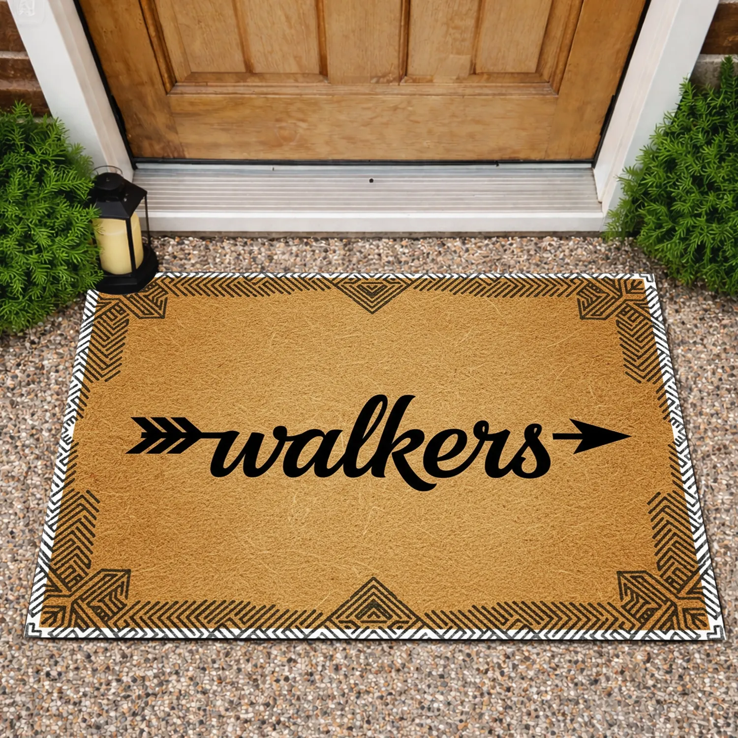 Walkers Arrow Zig-Zag Labyrinth - Home Decor Gift Doormat - 1