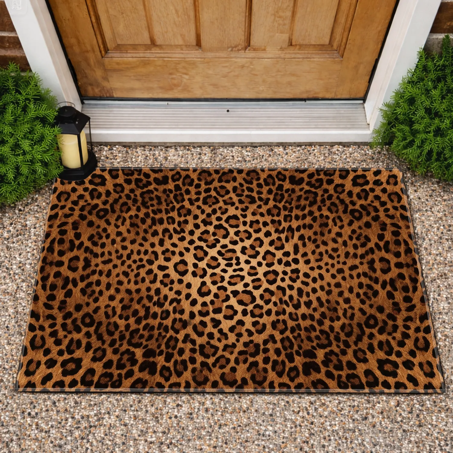 Realistic Leopard Print - Wildlife Lover Home Decor Gift Doormat - 1