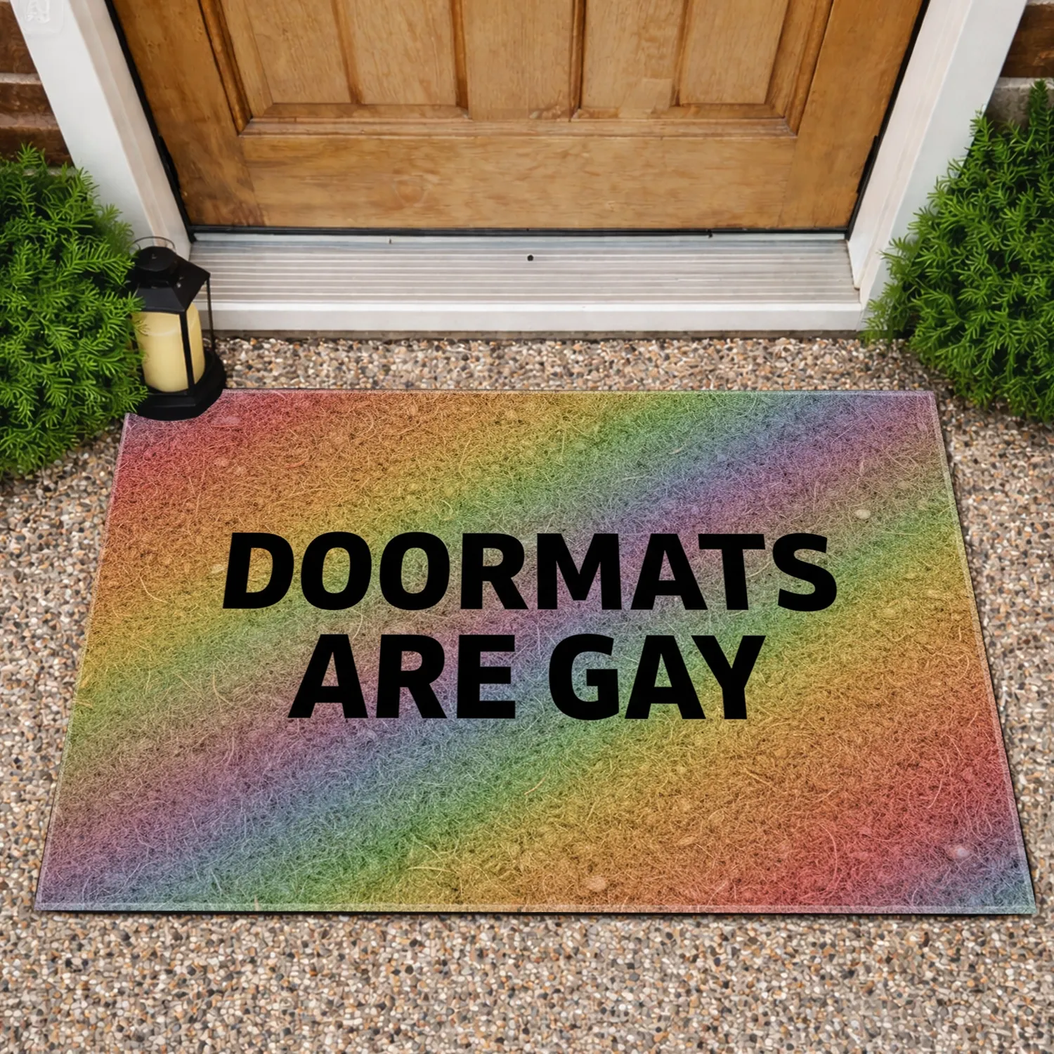 DOORMATS ARE GAY Rainbow - Pride Lifestyle Home Decor for LGBTQ+ Allies - 1