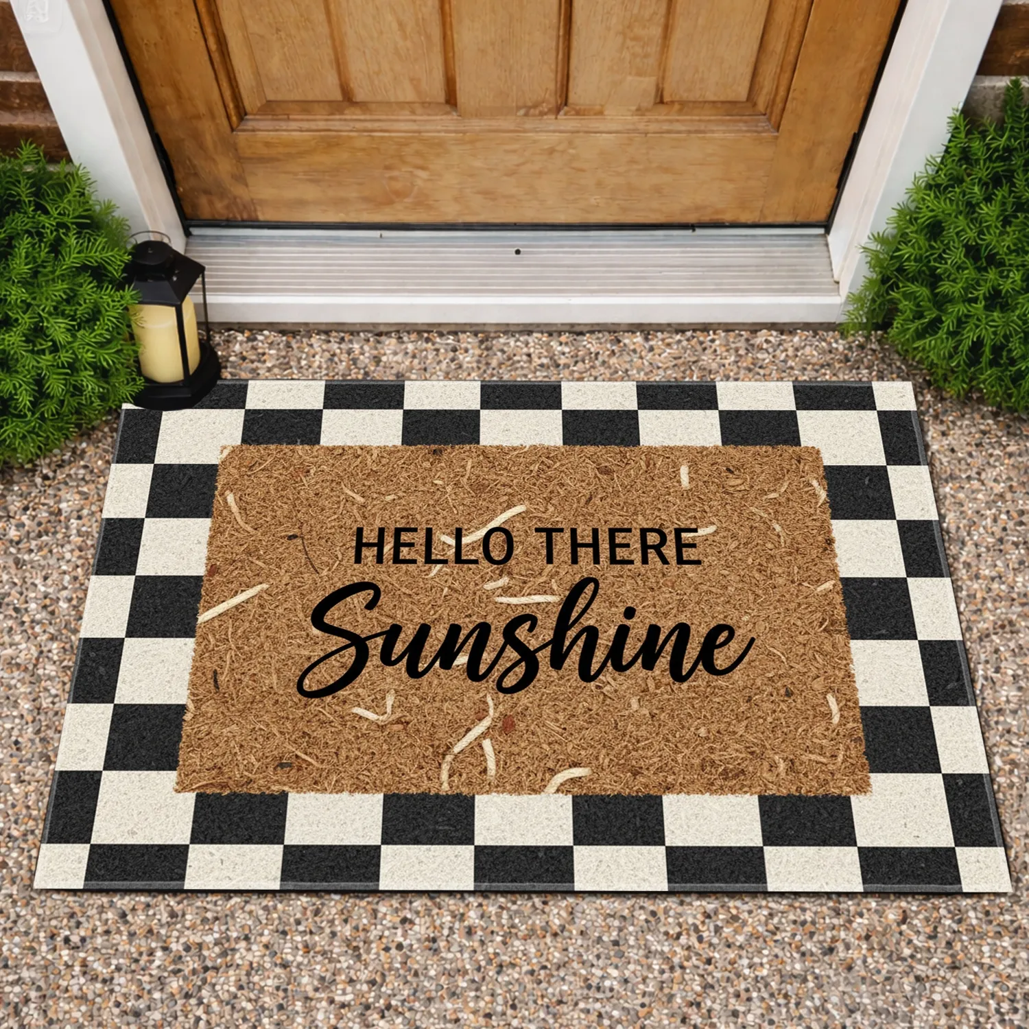 Hello There Sunshine Panel - Welcoming Home Decor Gift Doormat - 1