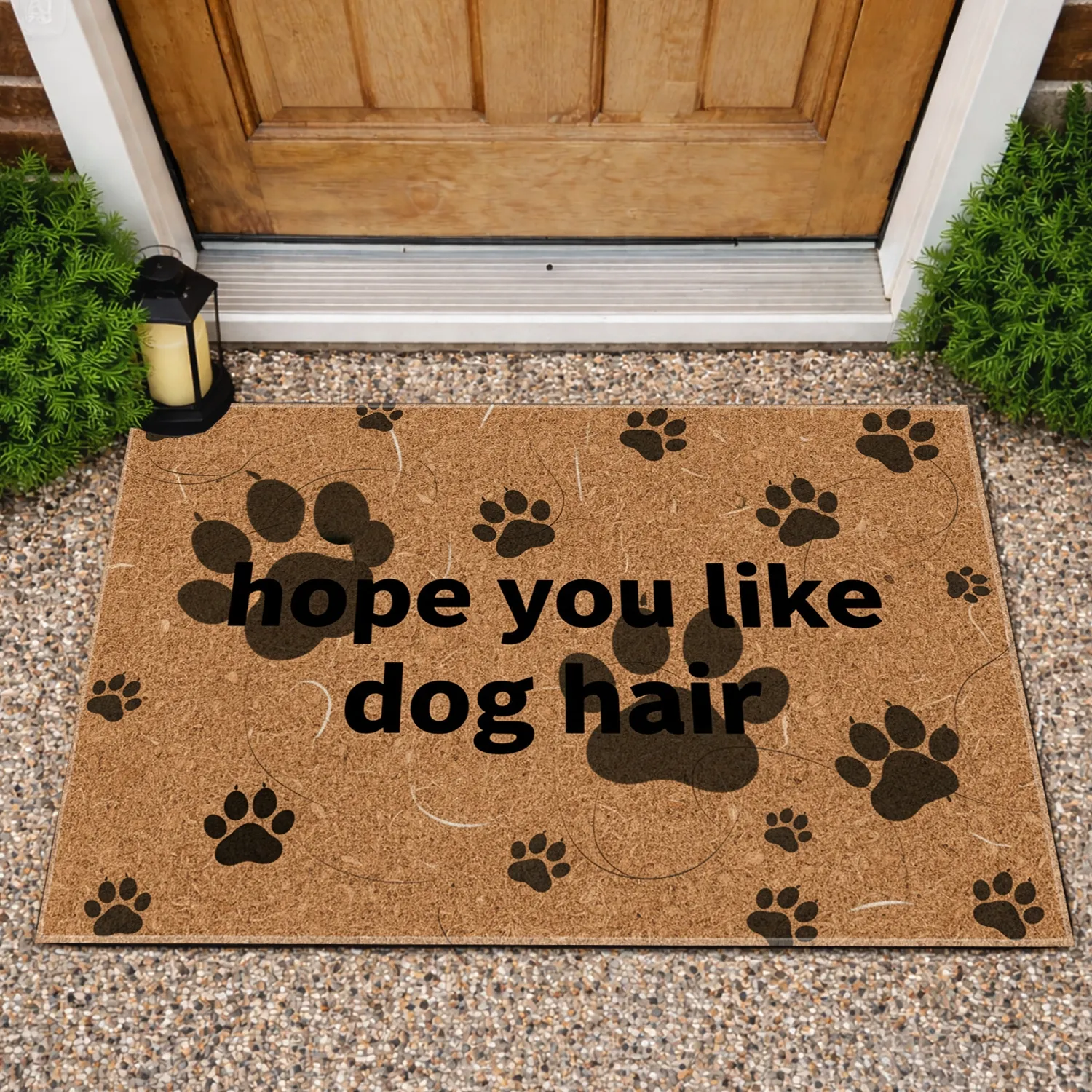 Hope You Like Dog Hair Paw Prints - Dog Owner Home Decor Gift Doormat - 1
