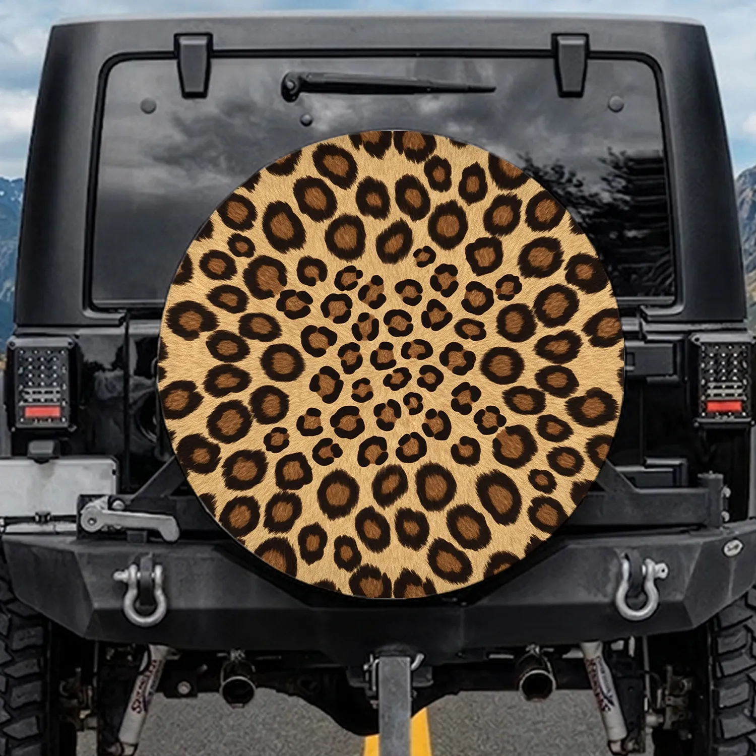Realistic Leopard Spots Rosettes - Luxury Decor Gift for Wildlife Lovers Spare Tire Cover - 1
