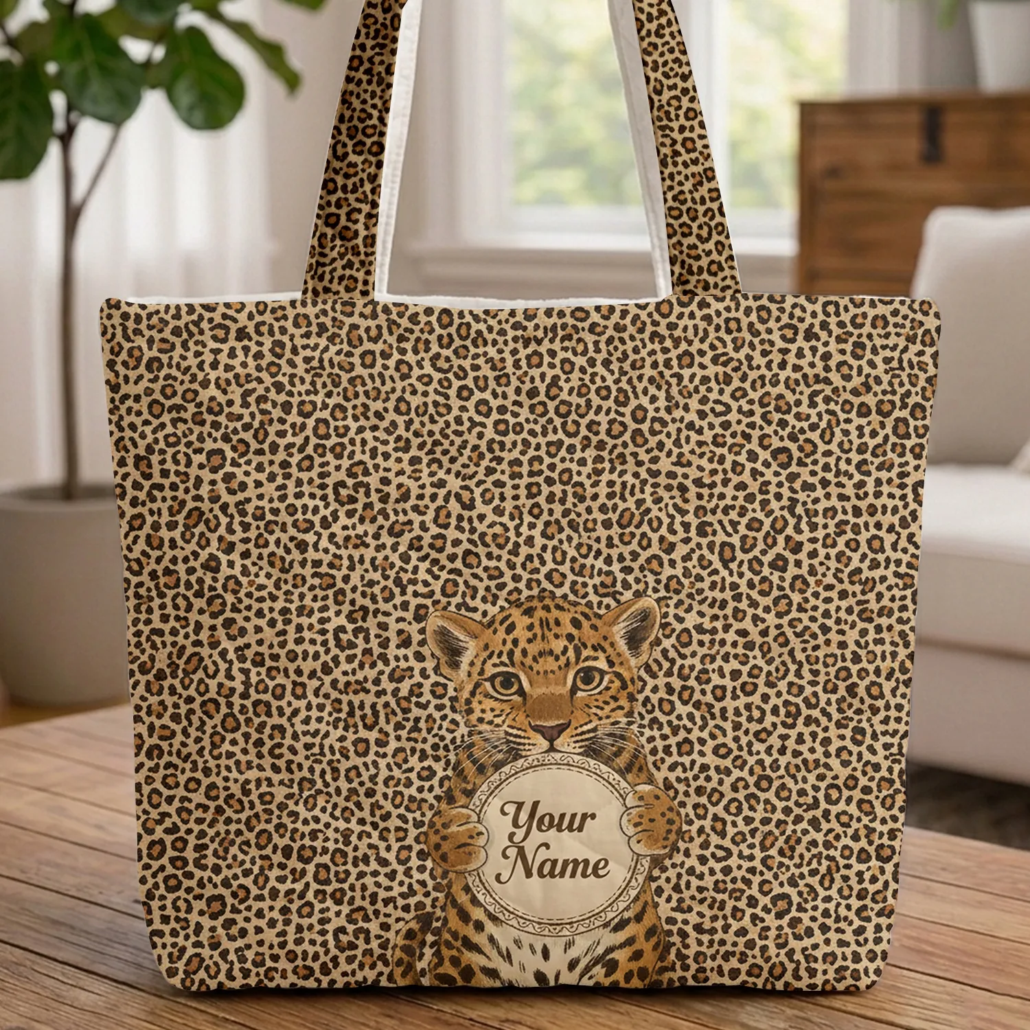 Elegant Leopard Cub Wildlife - Everyday Carry Gift for Wildlife Lovers Quilted Tote Bag - 1