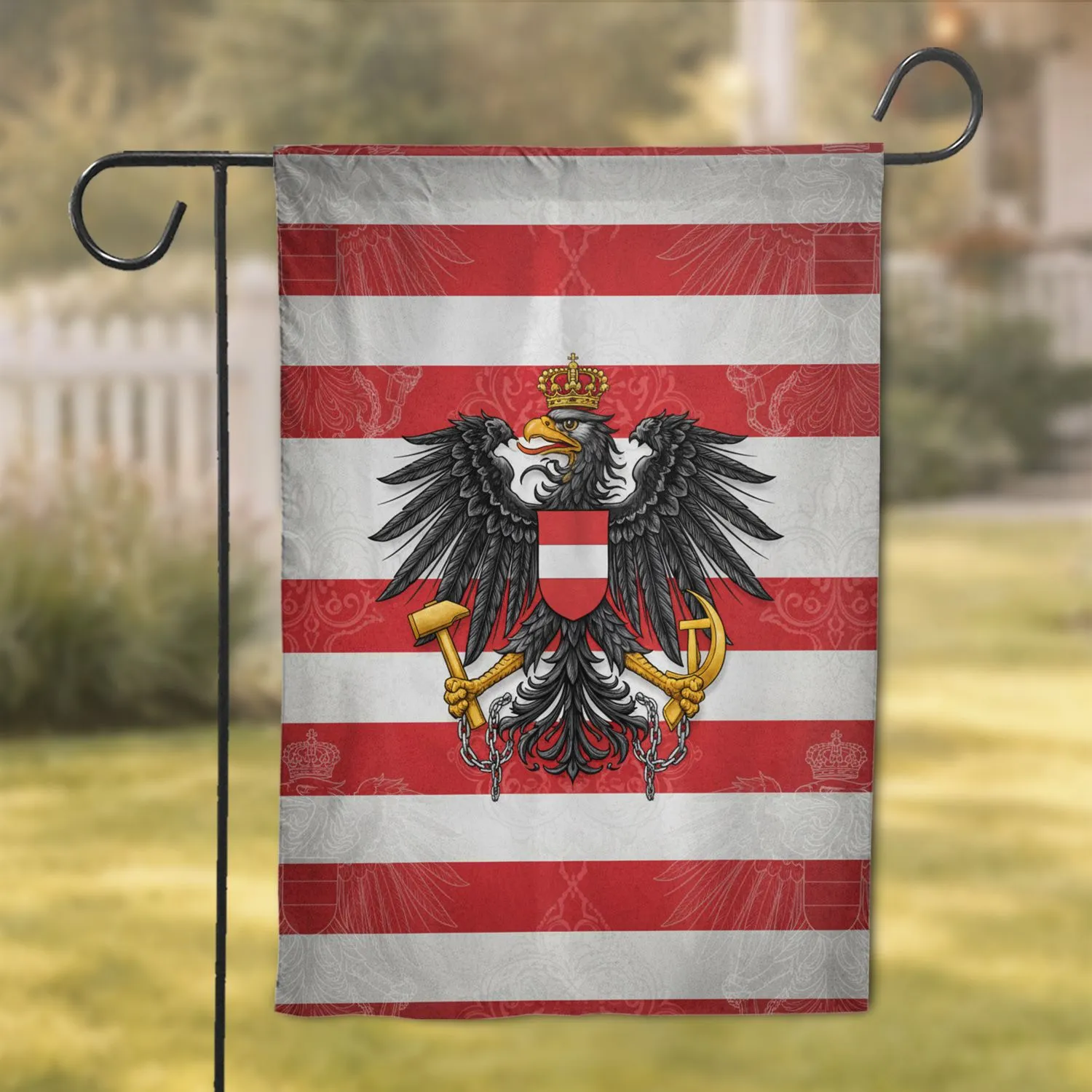 Austrian Federal Eagle Bundesadler - Patriotic Home Decor Gift for History Lovers Garden Flag - 1
