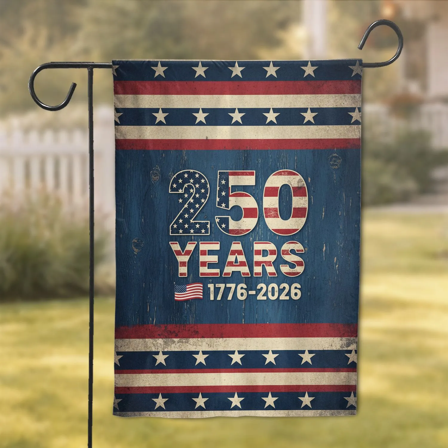 American Flag 250 Years 1776-2026 - USA 250th Anniversary Celebration Garden Flag - 1