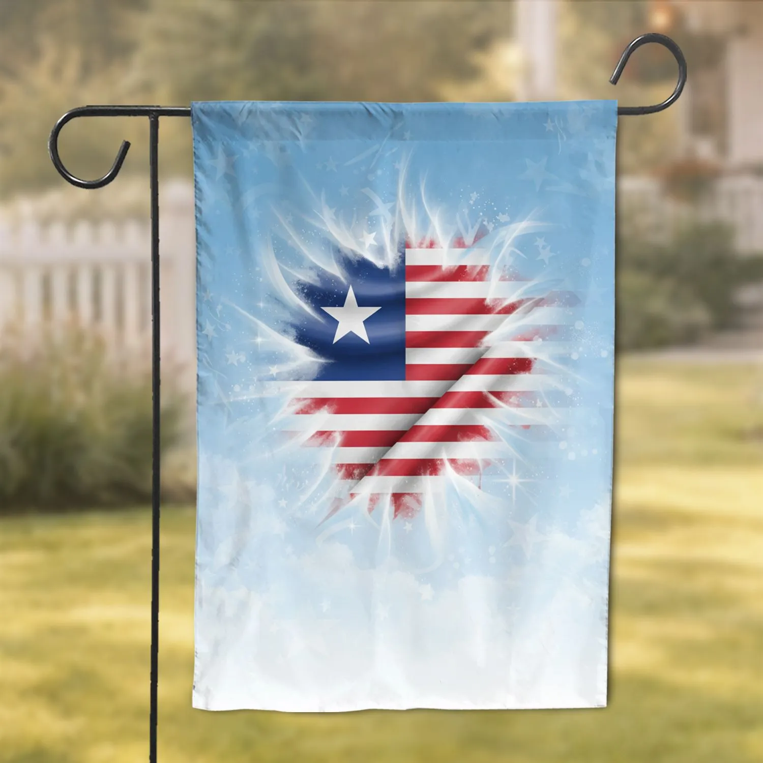 Patriotic National Emblem Star Stripe - Independence Day Home Decor Garden Flag - 1