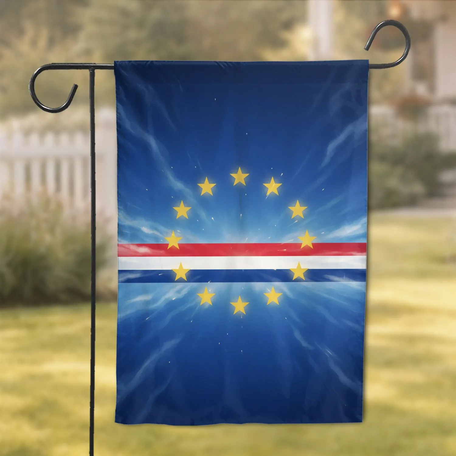 Cape Verde National Symbols - National Pride Open Sky Home Decor Gift Garden Flag - 1